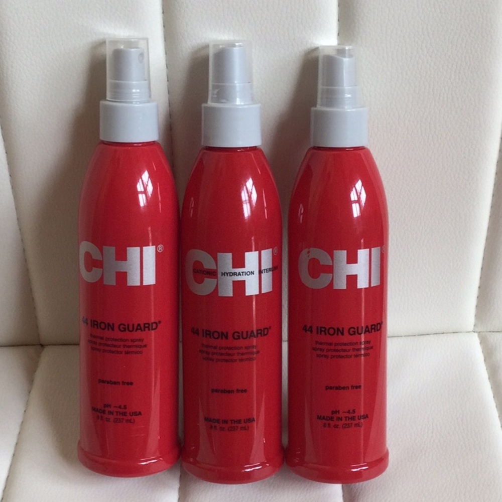 (3) New CHI 44 Iron Guard Thermal Protection Spray 8 oz